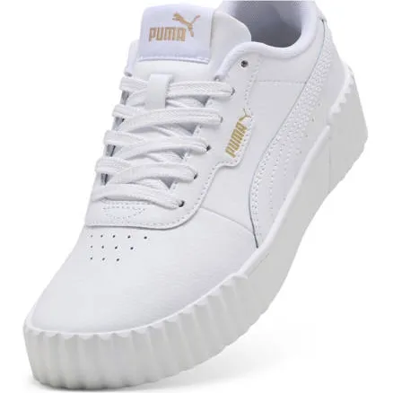 Puma Carina 3.0 sneakers wit/goud, foto 4