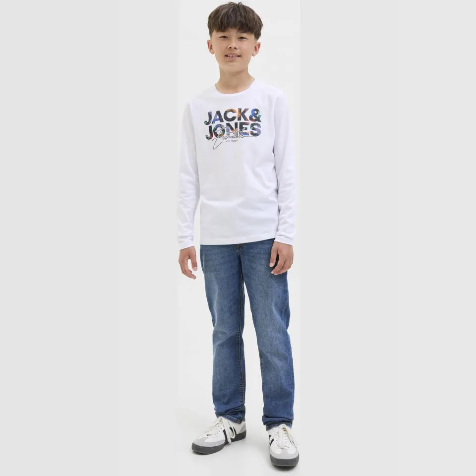 Jack & Jones JUNIOR low waist slim fit jeans dark blue denim Blue Denim 903