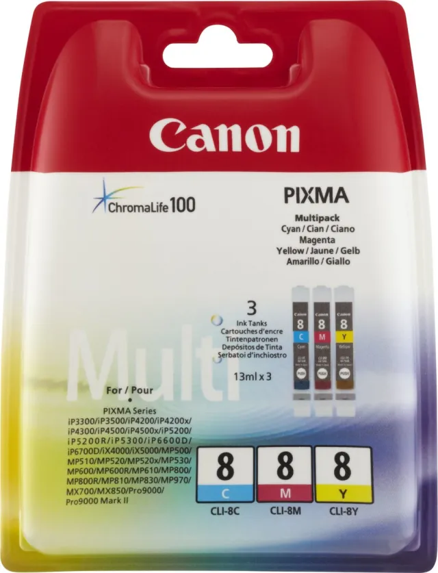 Canon CLI-8 Multi Pack C/M/Y Cyaan