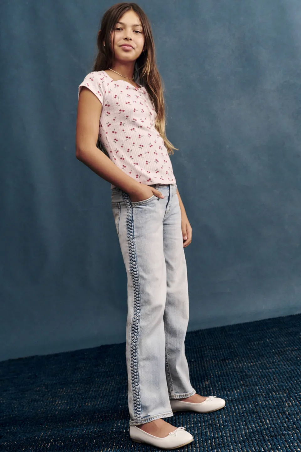 Abercrombie & Fitch wide leg jeans - lichtblauw Light blue denim