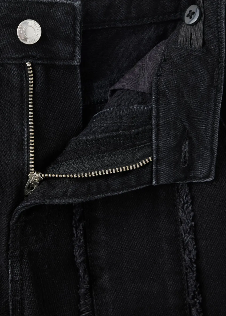 Mango Kids wide leg jeans - changeant grijs, foto 4