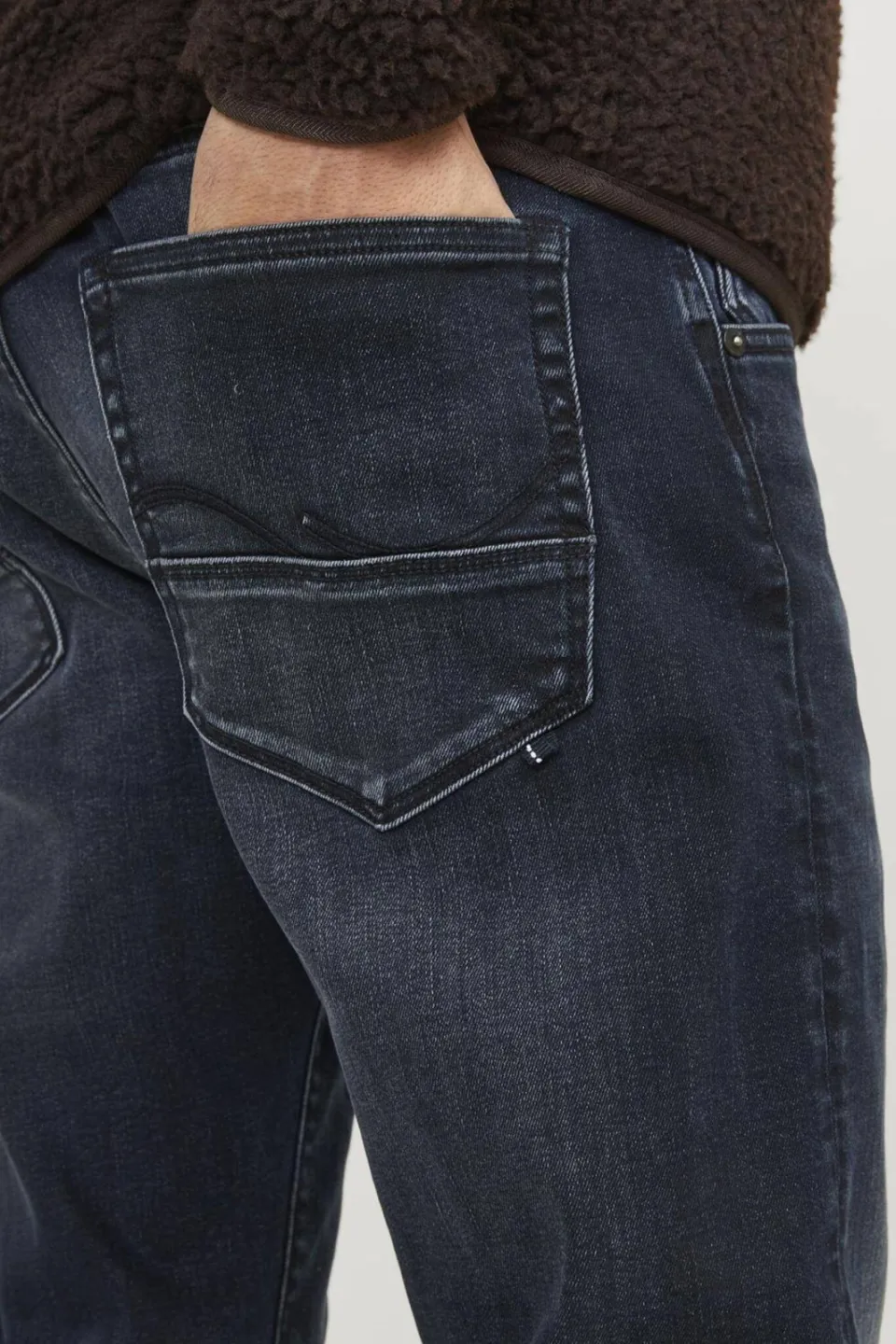 Jack & Jones JEANS INTELLIGENCE slim fit jeans JJIGLENN blue denim, foto 7