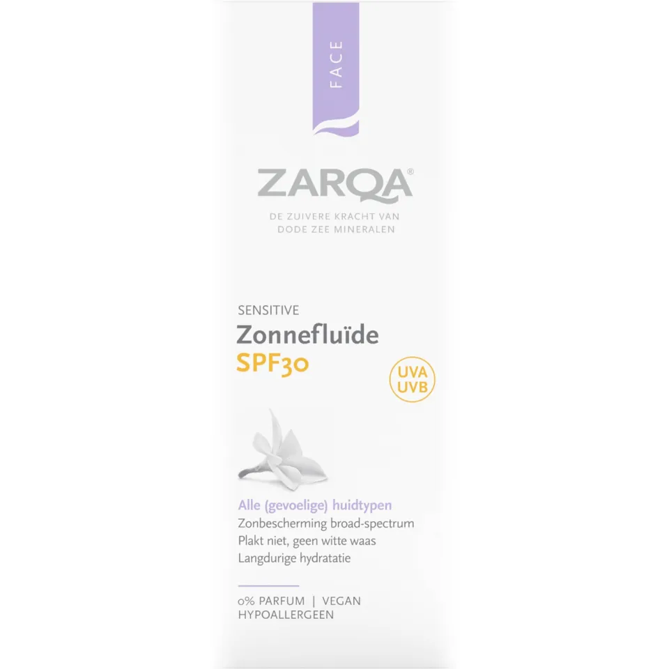 Zarqa Sensitive zonnefluïde SPF30, foto 2