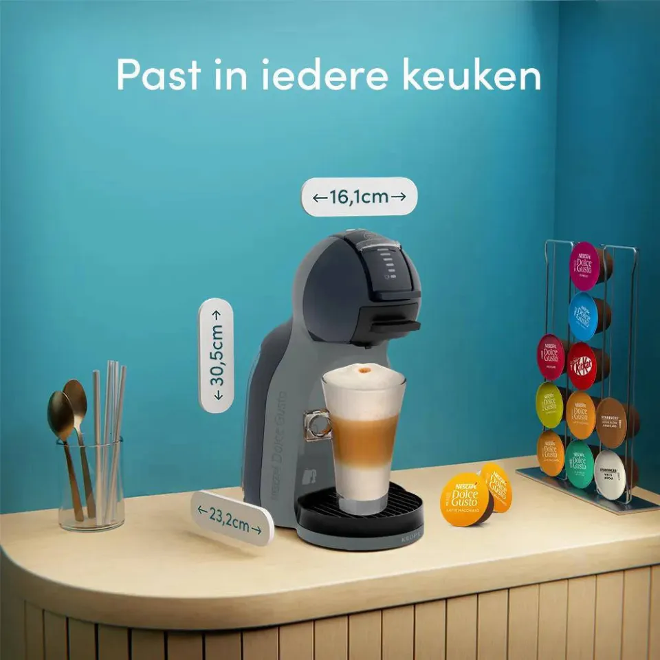 Krups Dolce Gusto Mini Me 2 KP143B espressoapparaat grijs, foto 6
