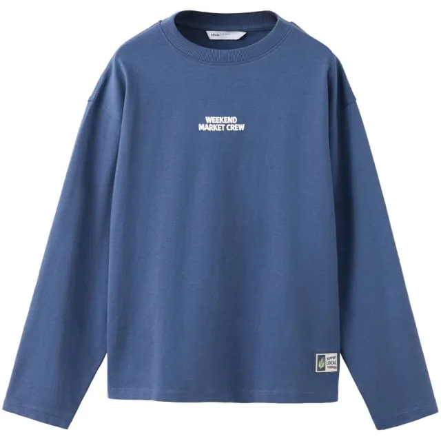 Mango Kids longsleeve blauw