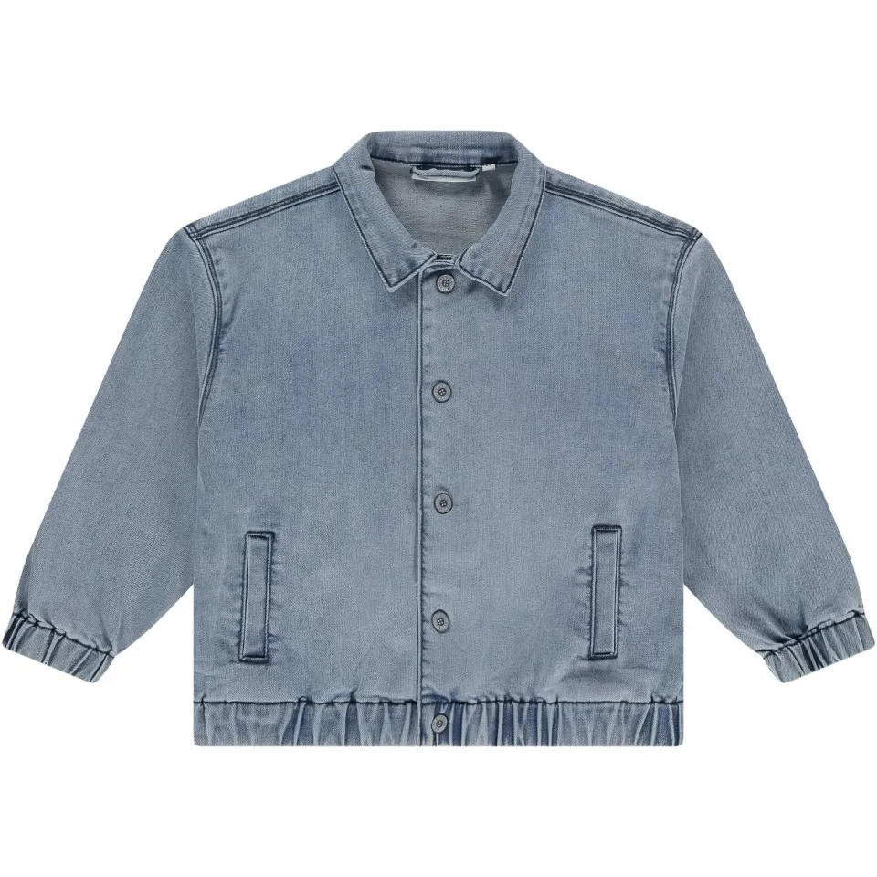 Stains&Stories spijkerjas lichtblauw grey blue denim, foto 2