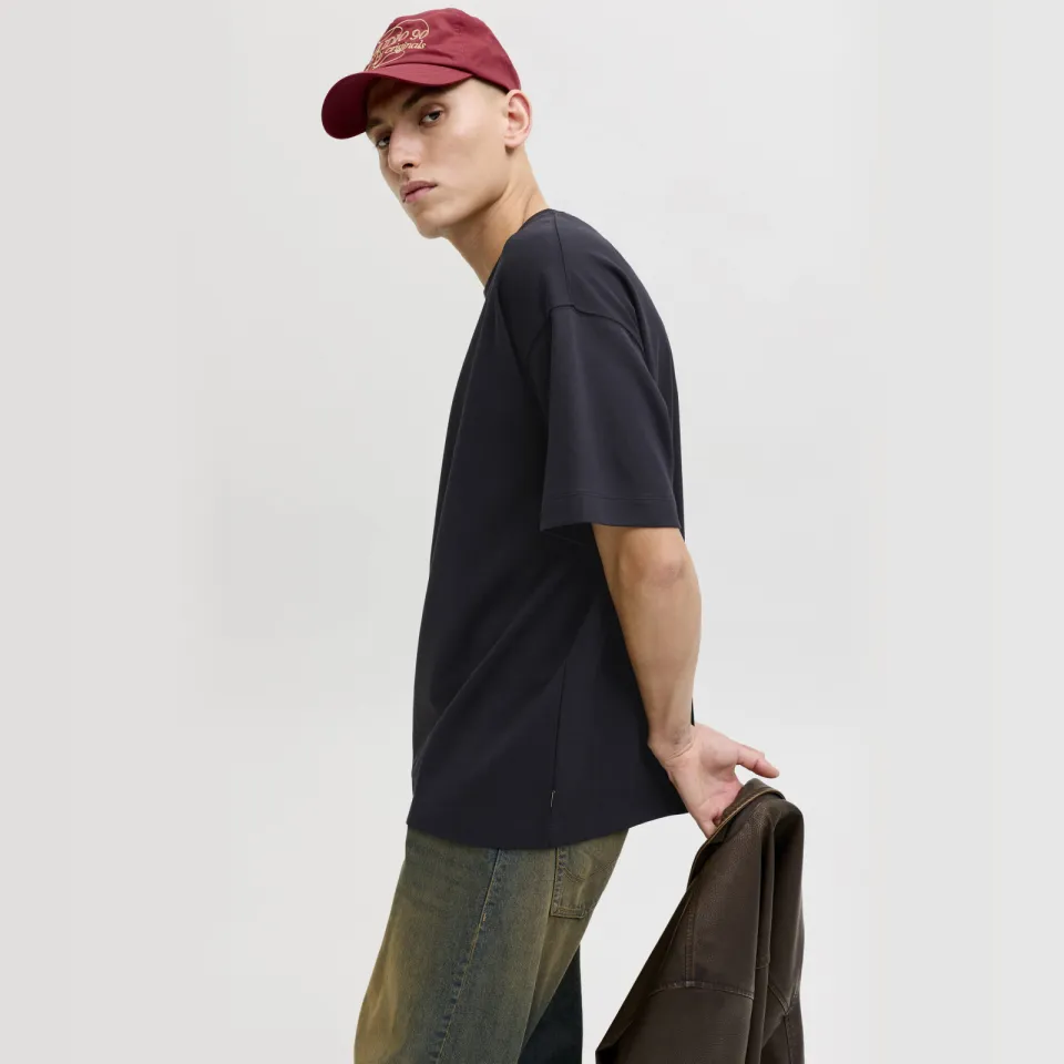 Jack & Jones ESSENTIALS oversized T-shirt zwart, foto 3