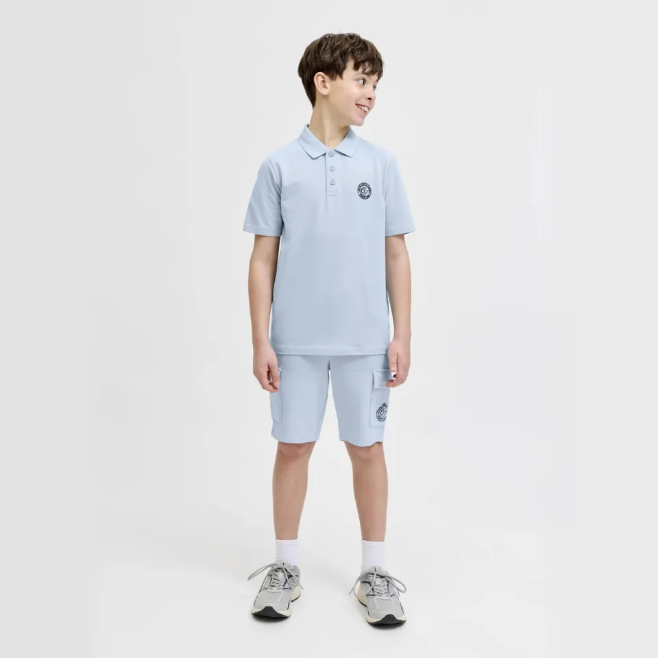 Jack & Jones JUNIOR polo lichtblauw