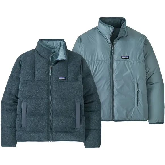 Patagonia Donsjas Patagonia M'S REVERSIBLE DOWN BETTER SWEATER Blauw