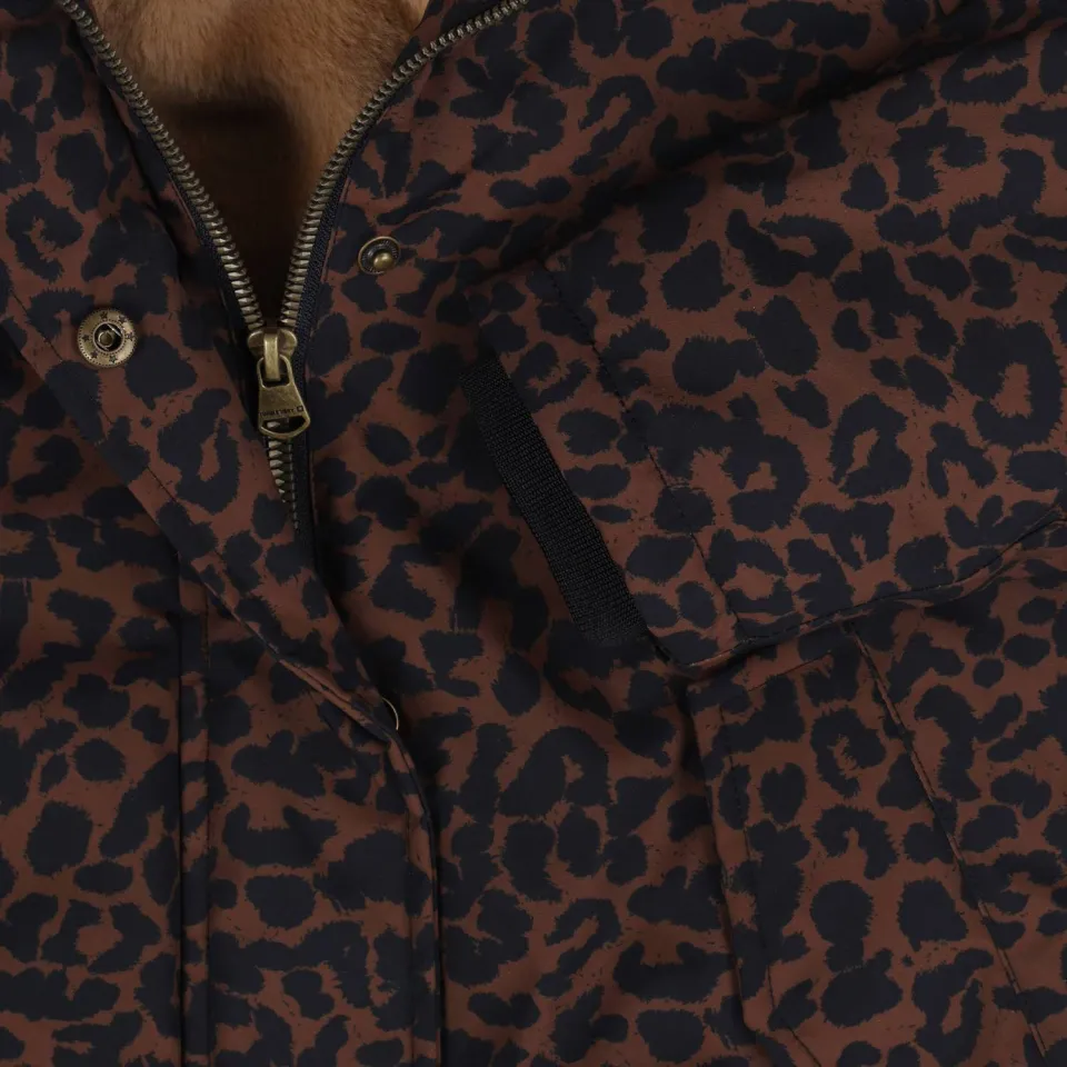 Tumble 'n Dry Louisiana winterjas met panterprint donkerbruin, foto 8