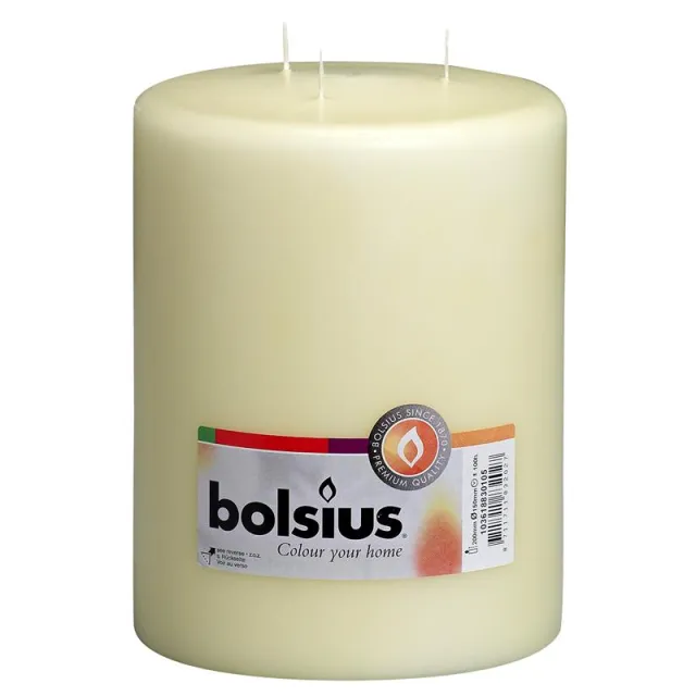 Bolsius mammoetkaars ivoor