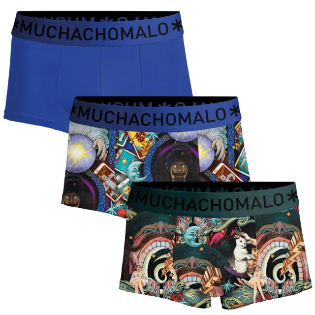 Muchachomalo Heren 3-pack Trunks Magic veelkleurig