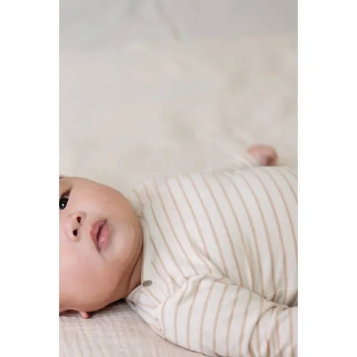 Noppies baby gestreepte longsleeve ecru V-hals, foto 5
