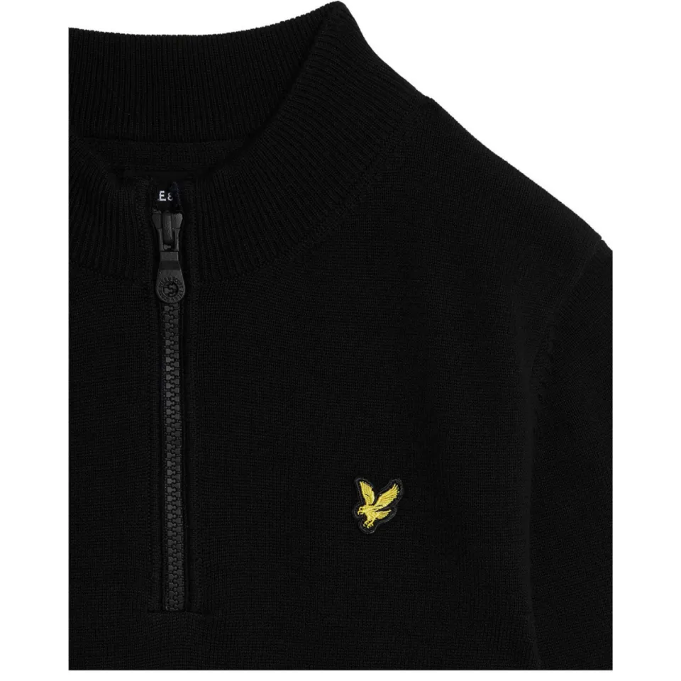 Lyle & Scott trui zwart fijn gebreid, foto 2
