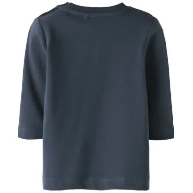 NAME IT longsleeve met tekst donkerblauw, foto 2
