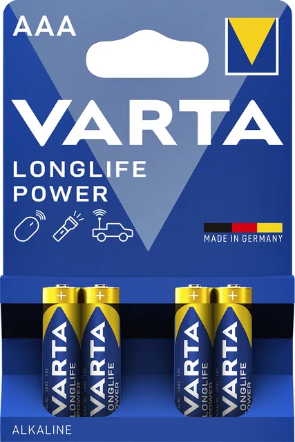 Varta Longlife Power AAA batterijen