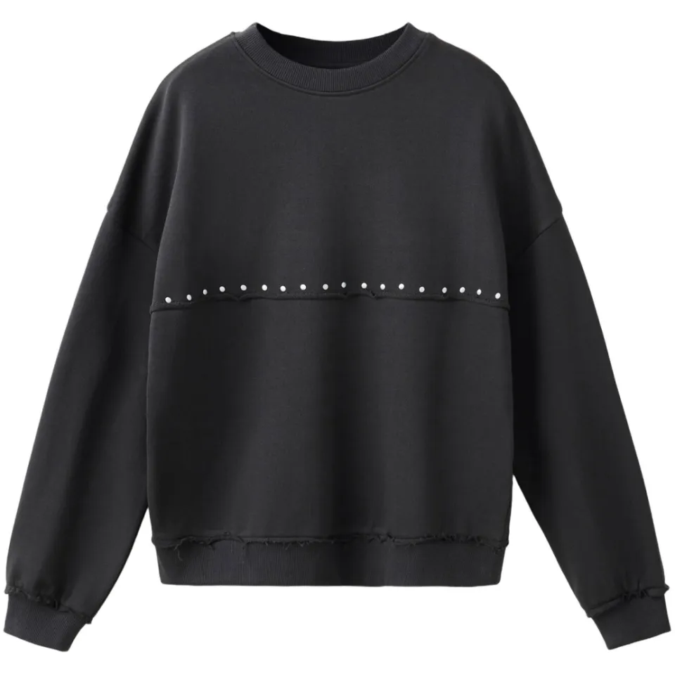 Mango TEEN sweater met studs - antraciet, foto 2