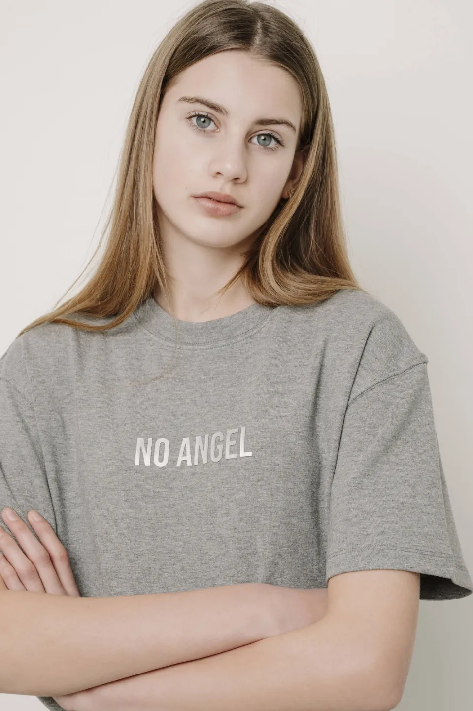 Frankie&Liberty Wish Tee boxy T-shirt grijs, foto 6