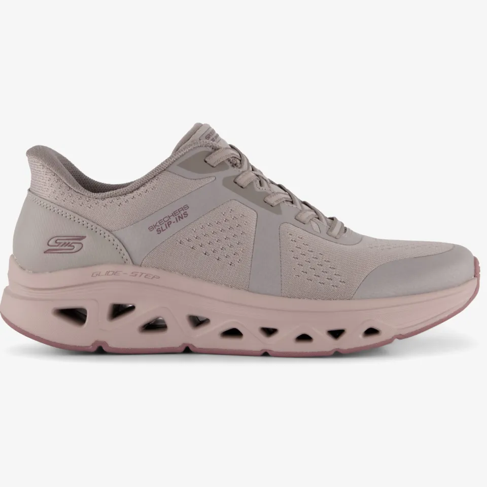 Skechers BOBS Sport Arc waves dames sneakers taupe Beige