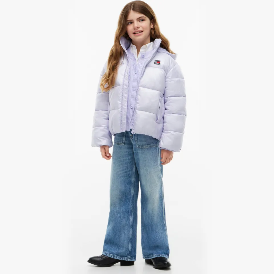 Tommy Hilfiger pufferjas lila