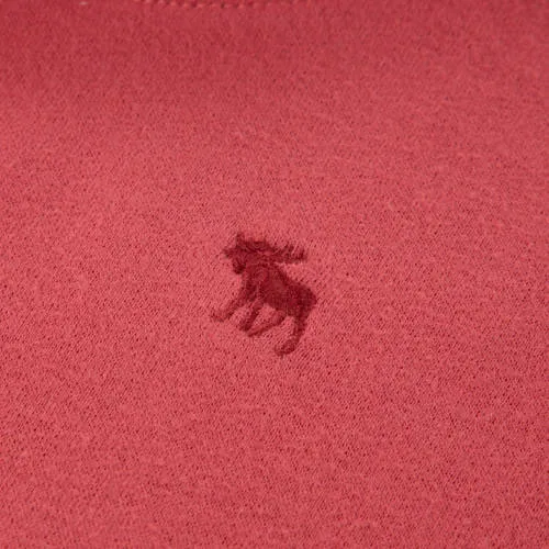 Abercrombie & Fitch hoodie - rood Sweater Effen, foto 3