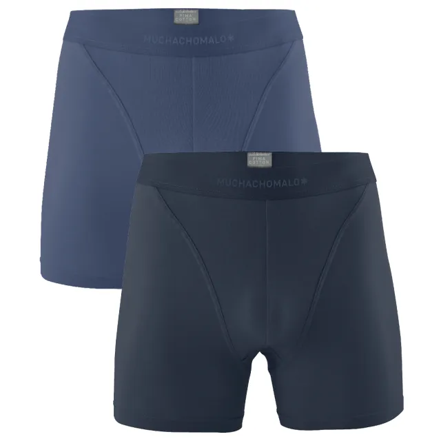 Muchachomalo Heren 2-pack Boxershorts Pima Cotton Veelkleurig