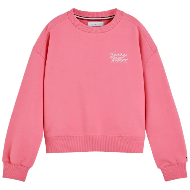 Tommy Hilfiger sweater met tekst - roze