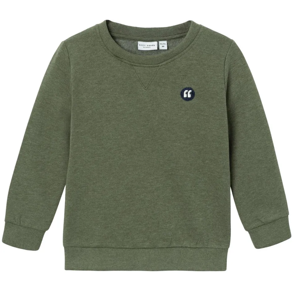 NAME IT MINI sweater NMMVIMO met all over print groen, foto 2