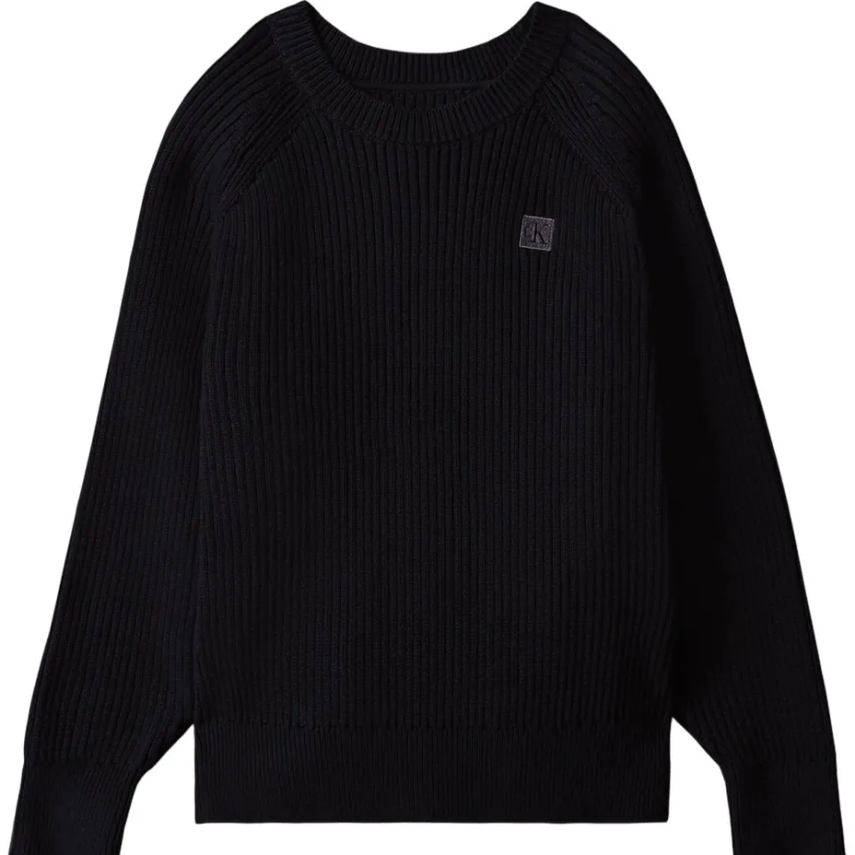 Calvin Klein gebreide sweater - zwart, foto 3