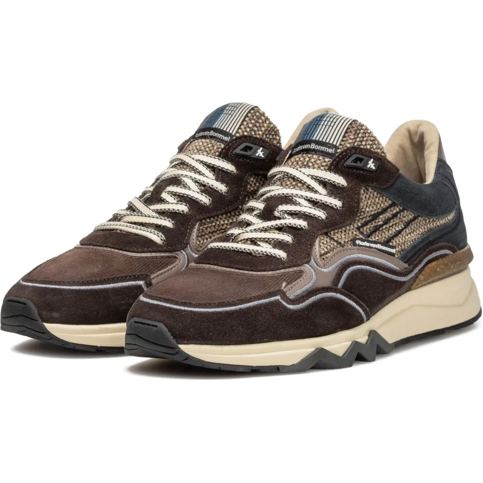 Floris Van Bommel De Zager 03.14 lage sneaker bruin, foto 4