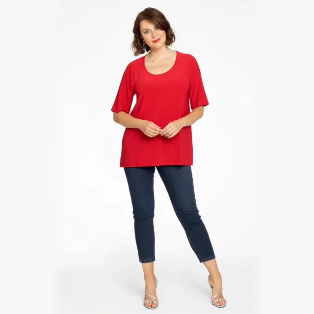 Yoek T-shirt A-lijn rood, foto 2