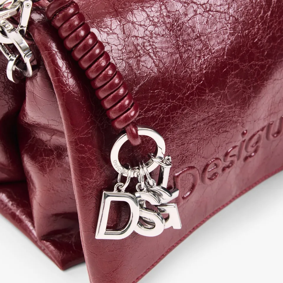 Desigual schoudertas donkerrood bordeau, foto 6