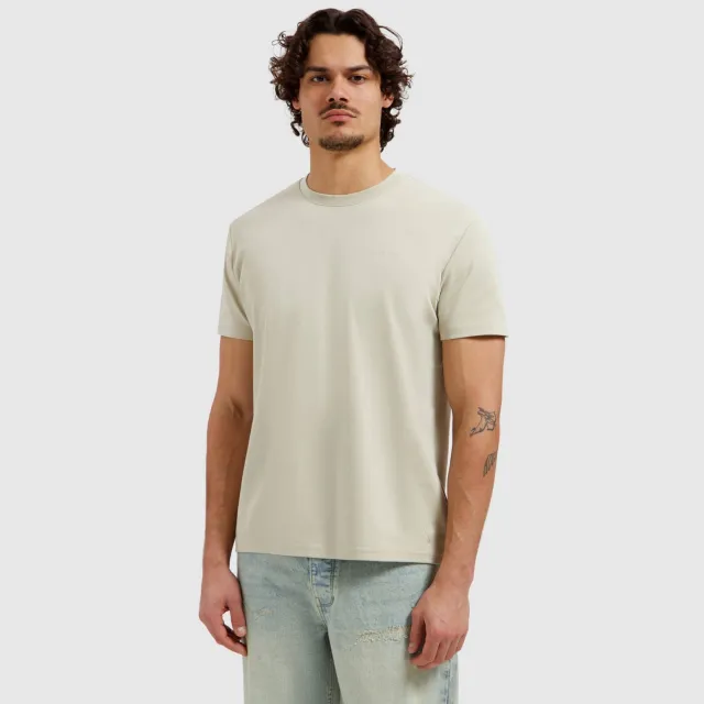 Pure Path regular T-shirt met backprint zand