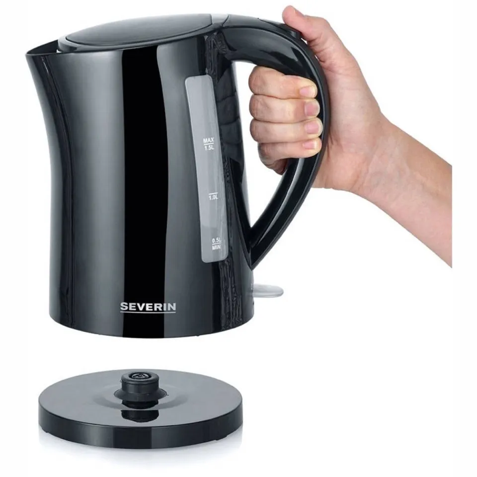 Severin WK3498 waterkoker zwart, foto 2