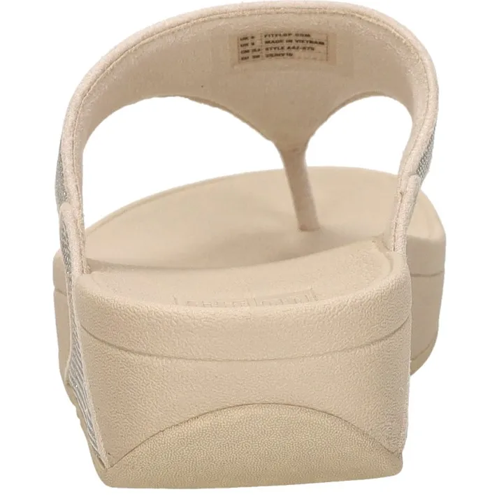 FitFlop Lulu Shimmerglitz Toe-post goudkleur, foto 3