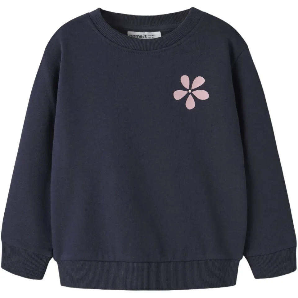 NAME IT MINI sweater met backprint - donkerblauw, foto 2