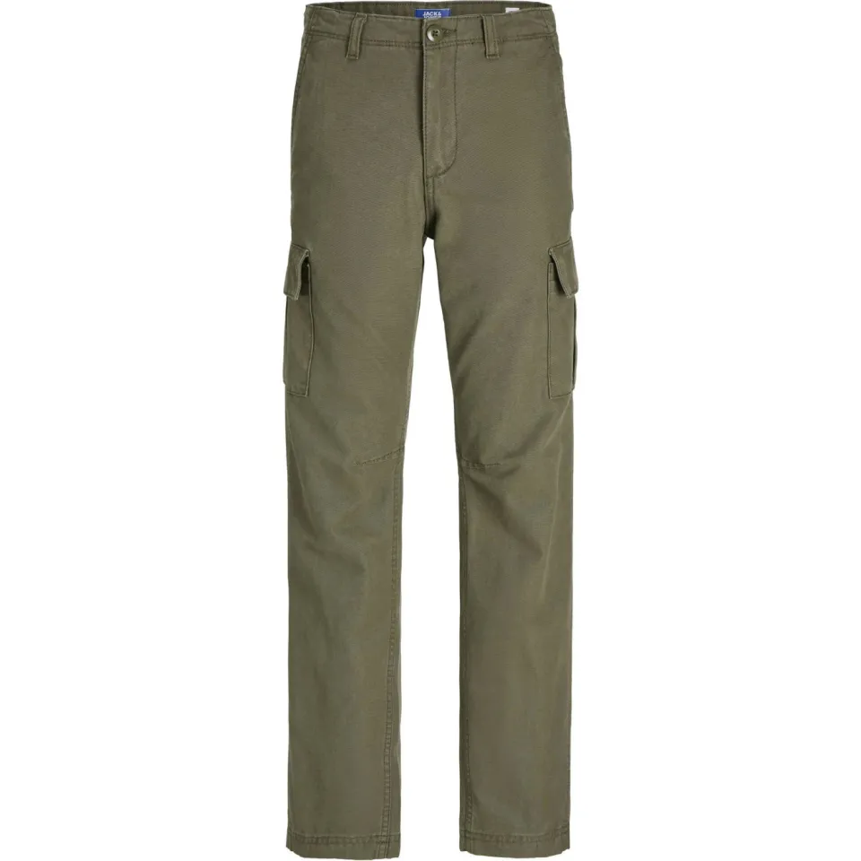 Jack & Jones Junior relaxed cargobroek olijfgroen, foto 2