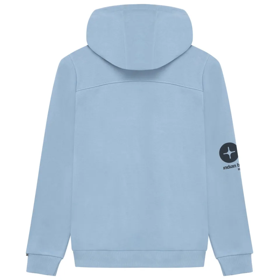 Indian Blue Jeans rechtvallende hoodie met tekst - lichtblauw, foto 3