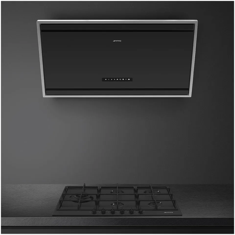 Smeg KV394MB afzuigkap zwart, foto 3