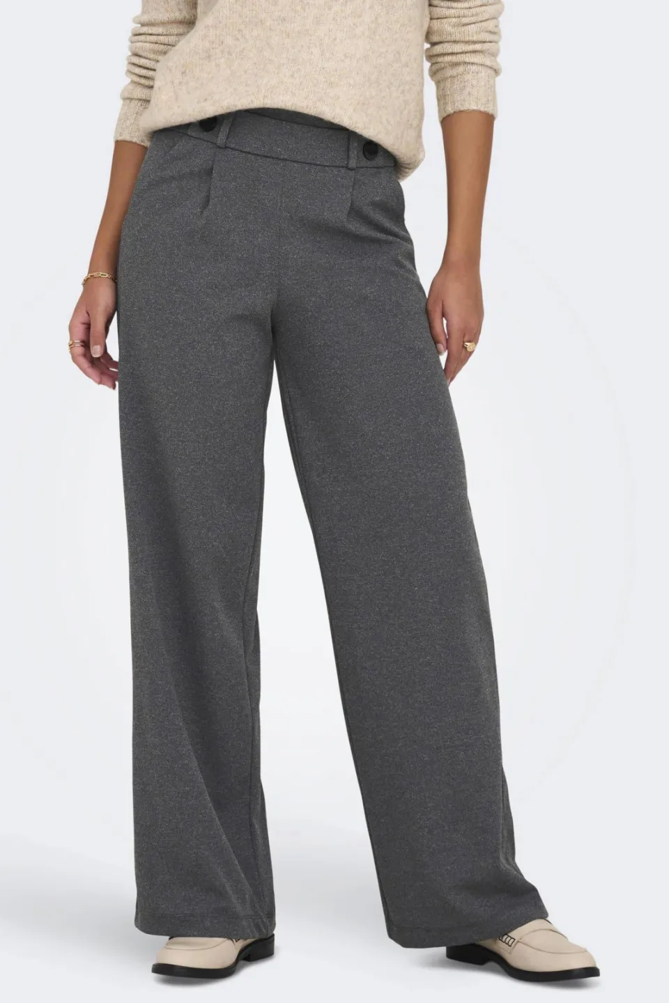 JDY Geggo wide leg broek grijs, foto 7