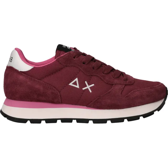 Sun68 Ally Solid sneakers bordeaux Rood