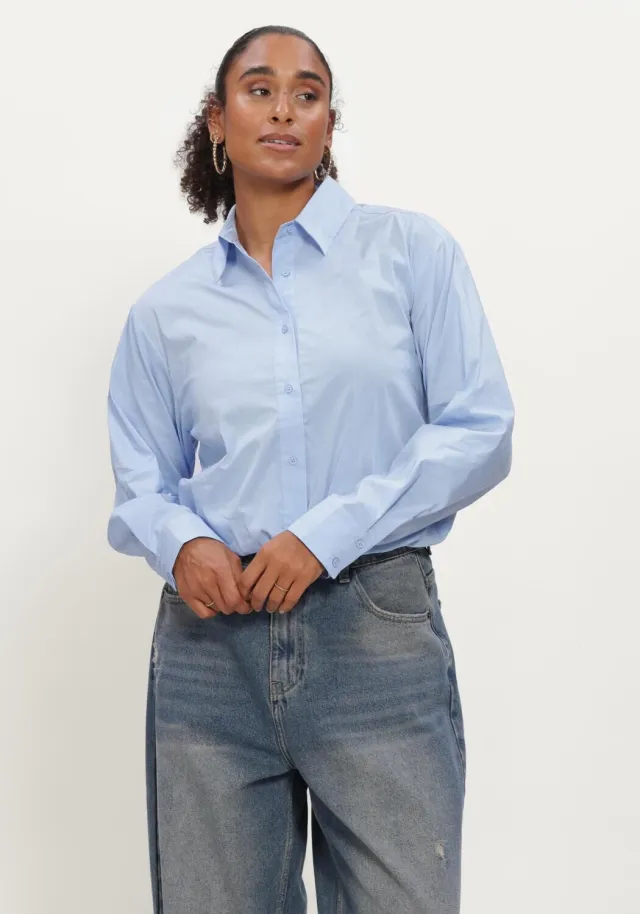 Notre-V Nv-iola blouse lichtblauw