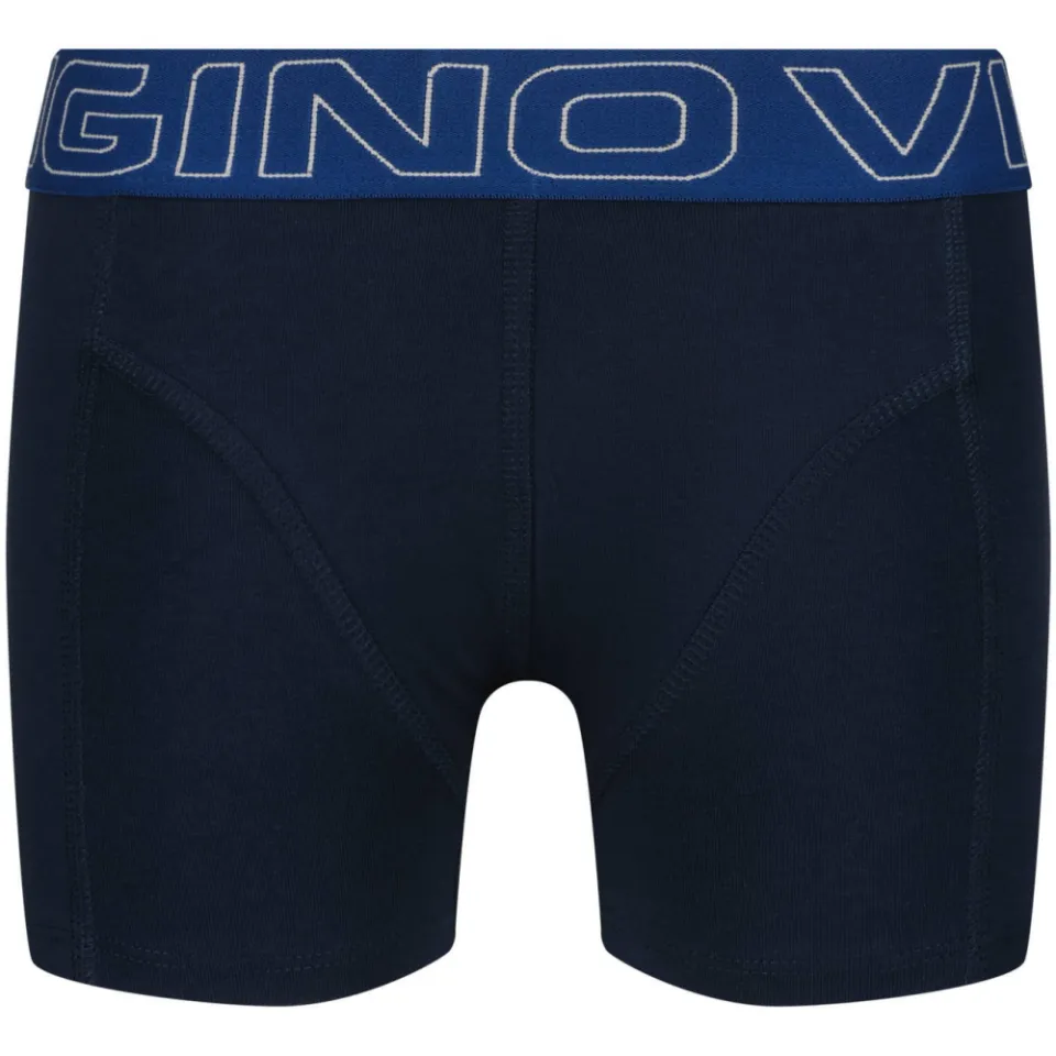 Vingino boxershorts set van 5 donkerblauw donkerblauw/limegroen/zwart, foto 2