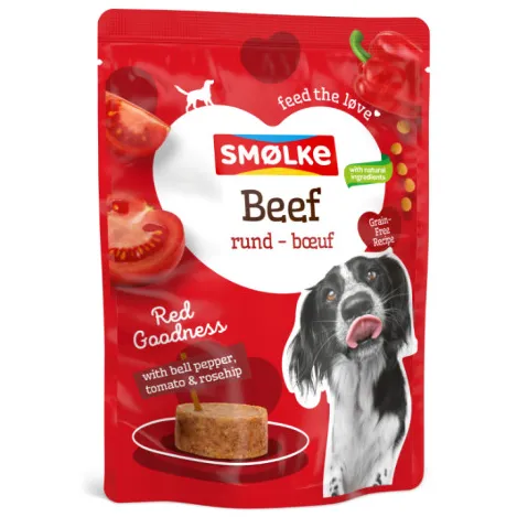 Smolke Smølke Red Goodness rund nat hondenvoer 8 x 300 gr