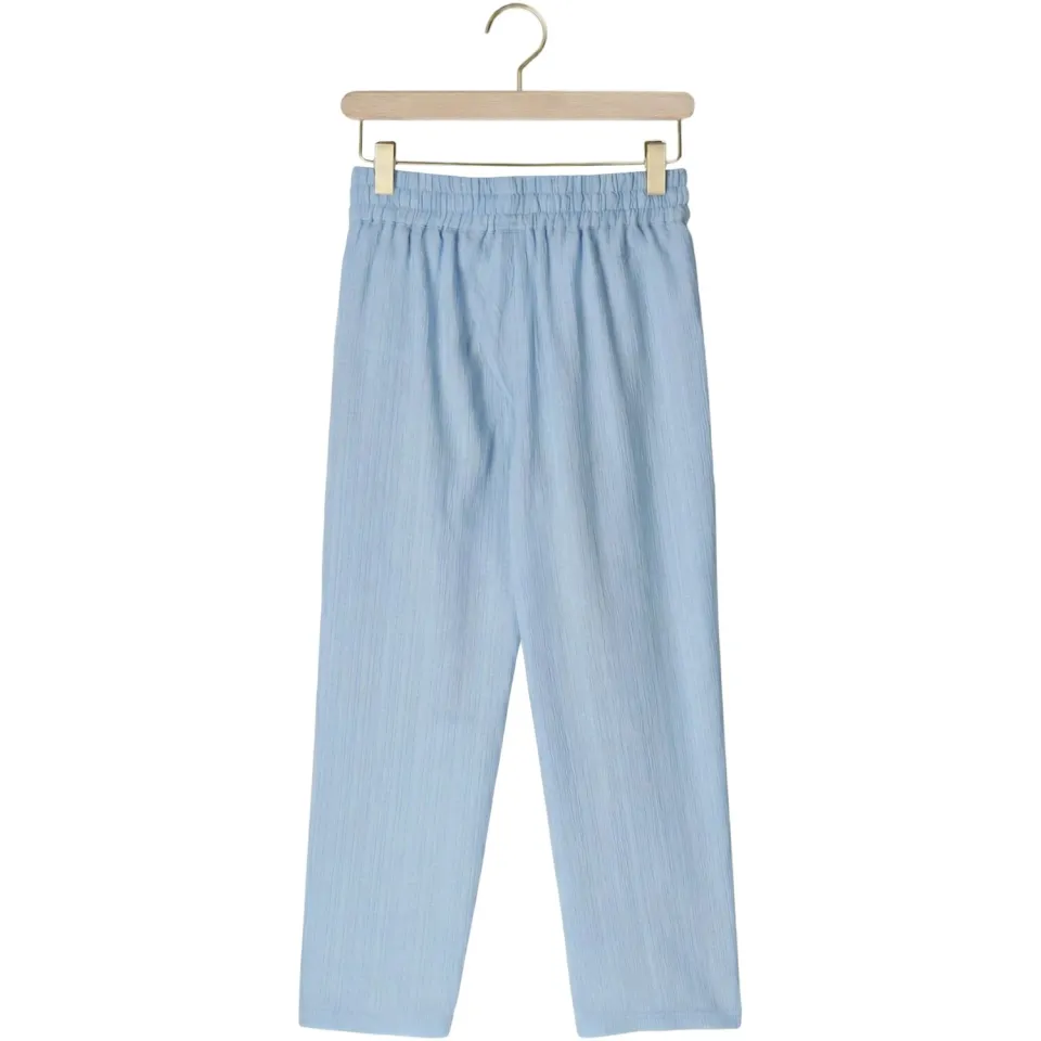 Retour Jeans wide leg casual broek lichtblauw, foto 4