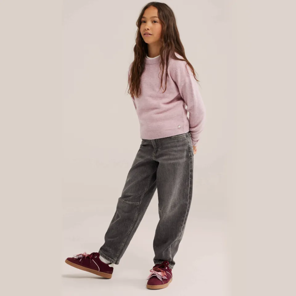 WE Fashion gebreide trui met wol - oudroze, foto 3