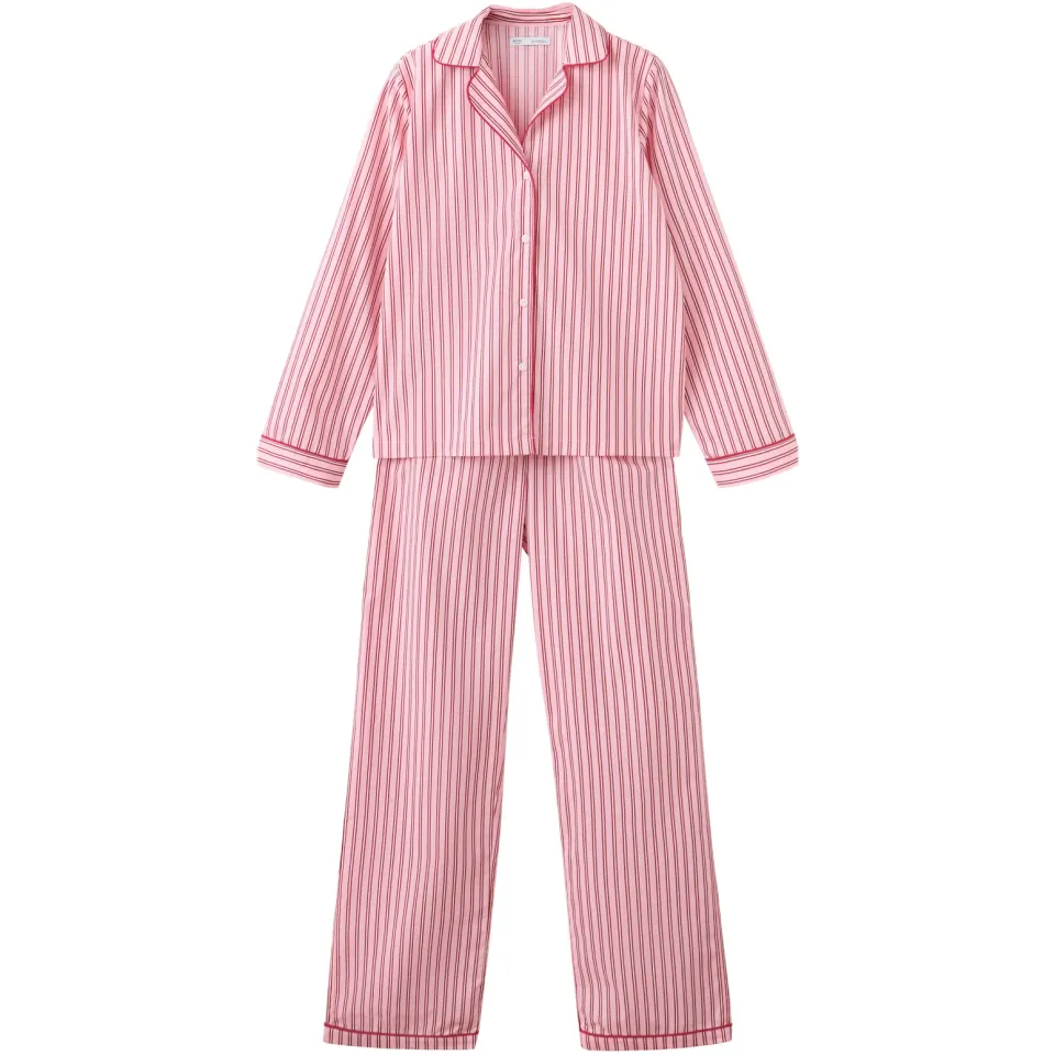 Mango gestreepte pyjama roze rood, foto 2