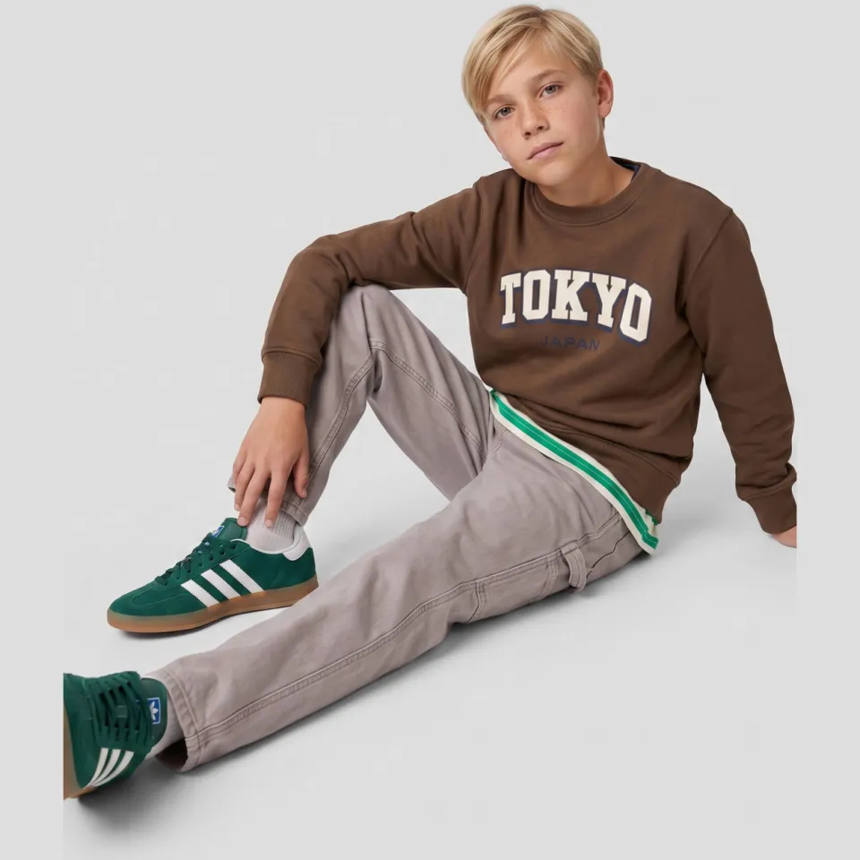Me & My Monkey sweater met tekst - donkerbruin, foto 5