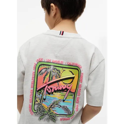 Tommy Hilfiger t-shirt lichtgrijs, foto 4