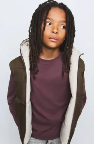 Mango Kids bodywarmer bruin, foto 2